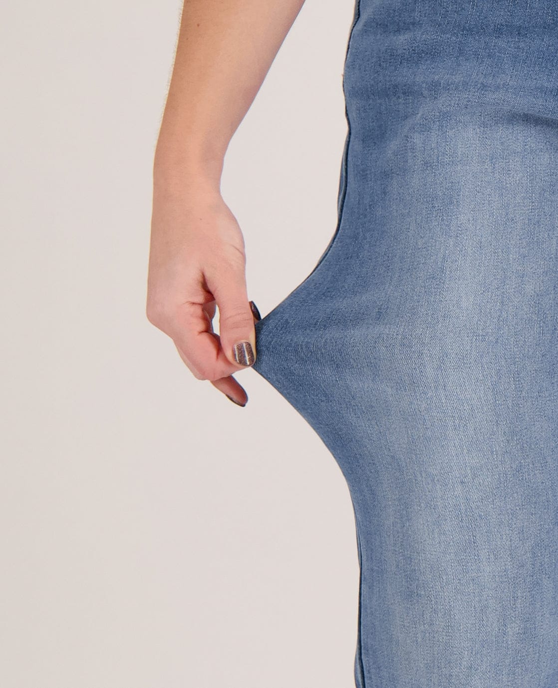 Je m'appelle Broeken Pant Lou Stretch Denim | Medium Denim Blue