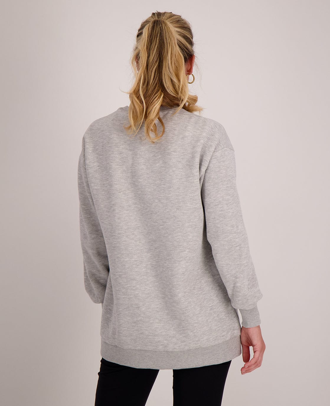 Je m'appelle Tops Sweater Erika | Light Grey Melange