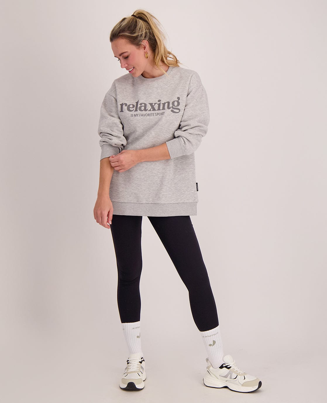 Je m'appelle Tops Sweater Erika | Light Grey Melange