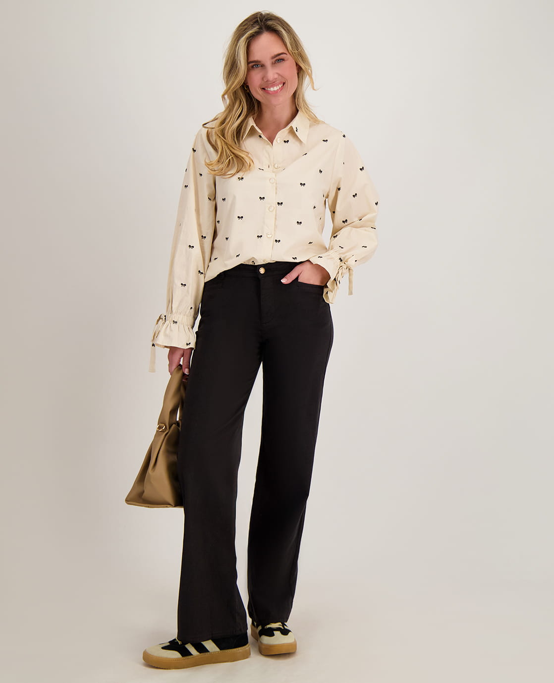 Je m'appelle Broeken Pant Nina | Zwart