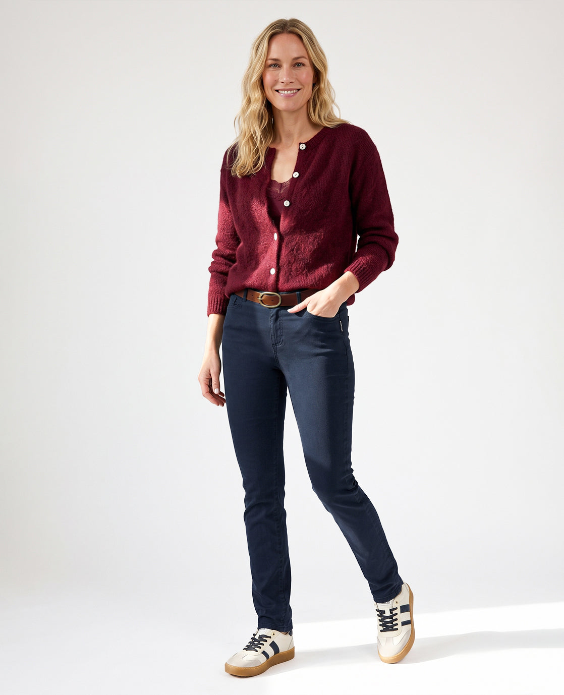 Pant Vera Stretch Denim | Donkerblauw