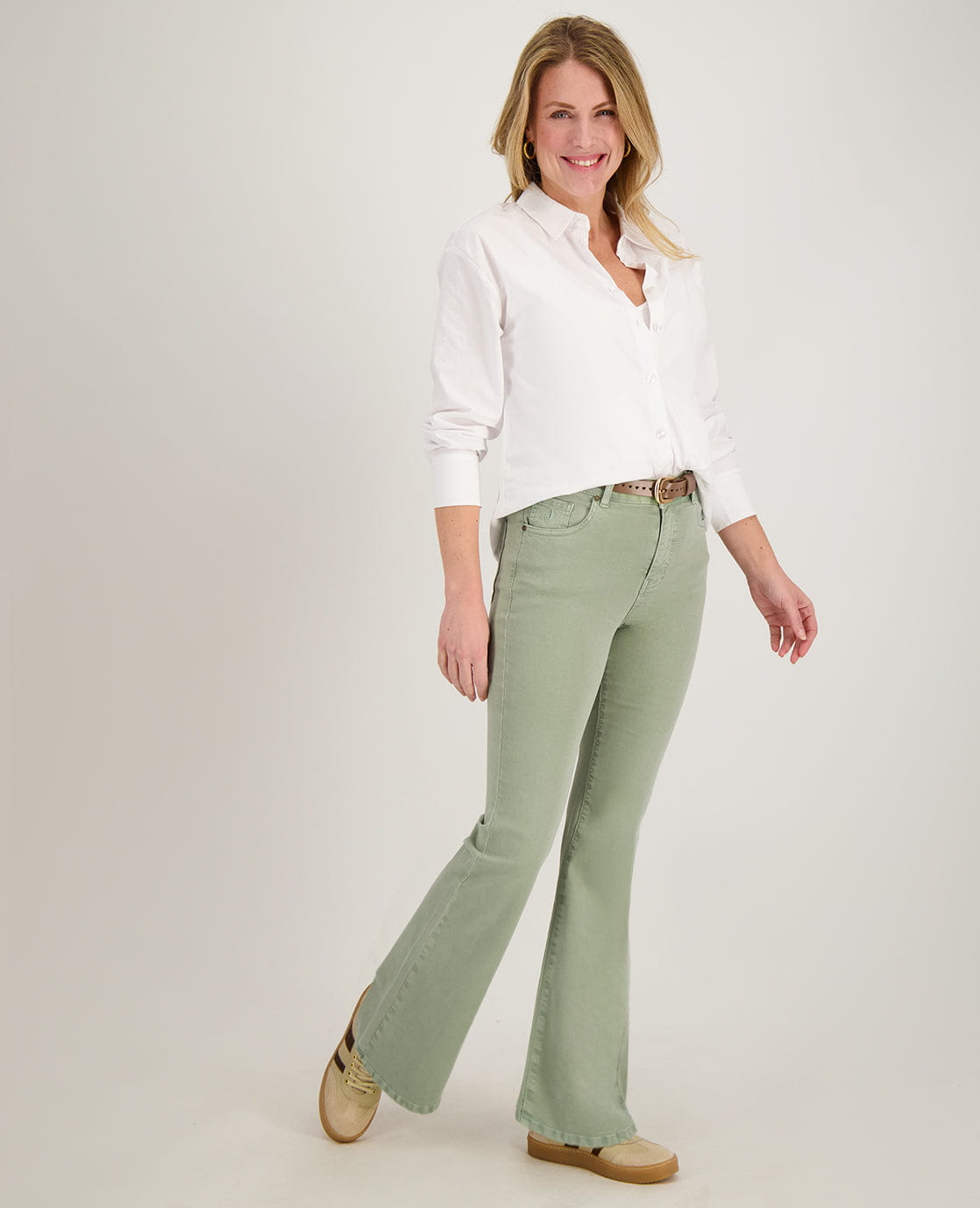 Je m'appelle Broeken Pant Eva Superstretch | Soft Olive
