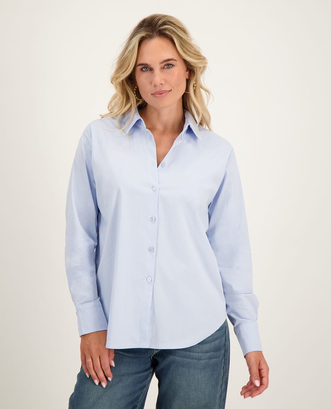 Je m'appelle Tops Blouse Ciara | Lichtblauw