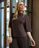 Je m'appelle Tops Top Juna | Dark Brown Melange