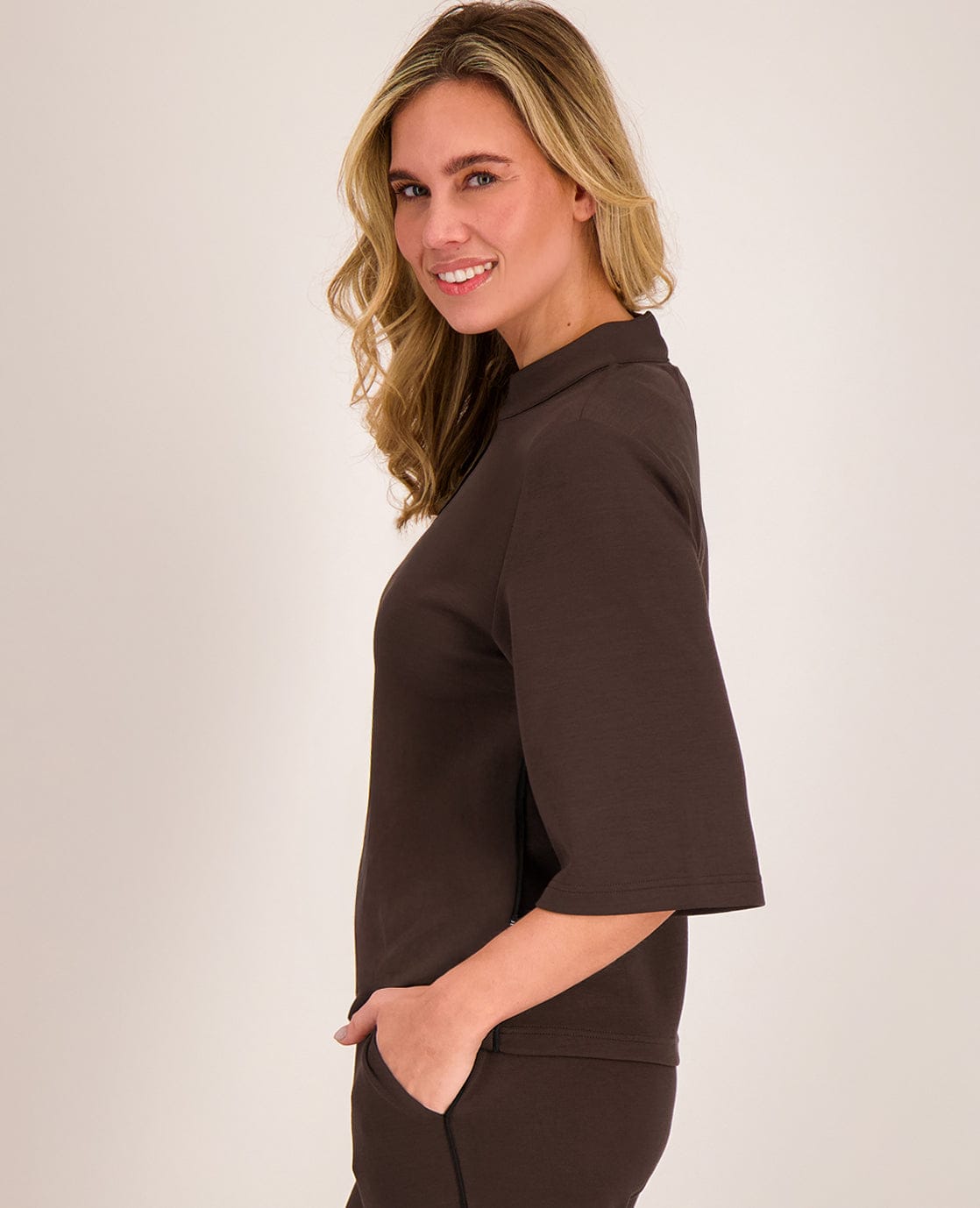 Je m'appelle Tops Top Juna | Dark Brown Melange