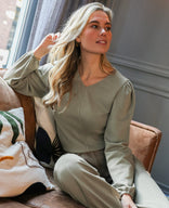 Je m'appelle Tops Olive Melange / XS Top Chloé | Olive Melange