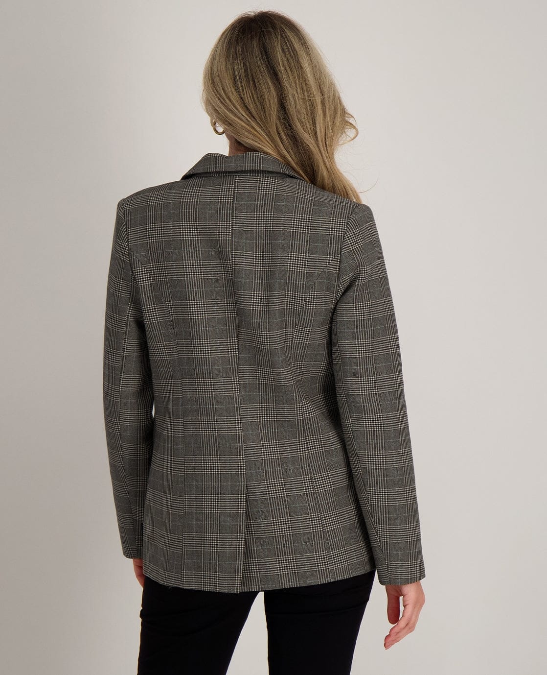 Je m'appelle Jassen Blazer Straight | Multicolor Dark Greige / Brown