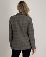 Je m'appelle Jassen Blazer Straight | Multicolor Dark Greige / Brown