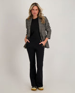 Je m'appelle Jassen Blazer Straight | Multicolor Dark Greige / Brown
