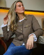 Je m'appelle Jassen Multicolor Taupe / XS Jacket | Multicolor Taupe