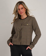 Je m'appelle Jassen Jacket | Multicolor Taupe