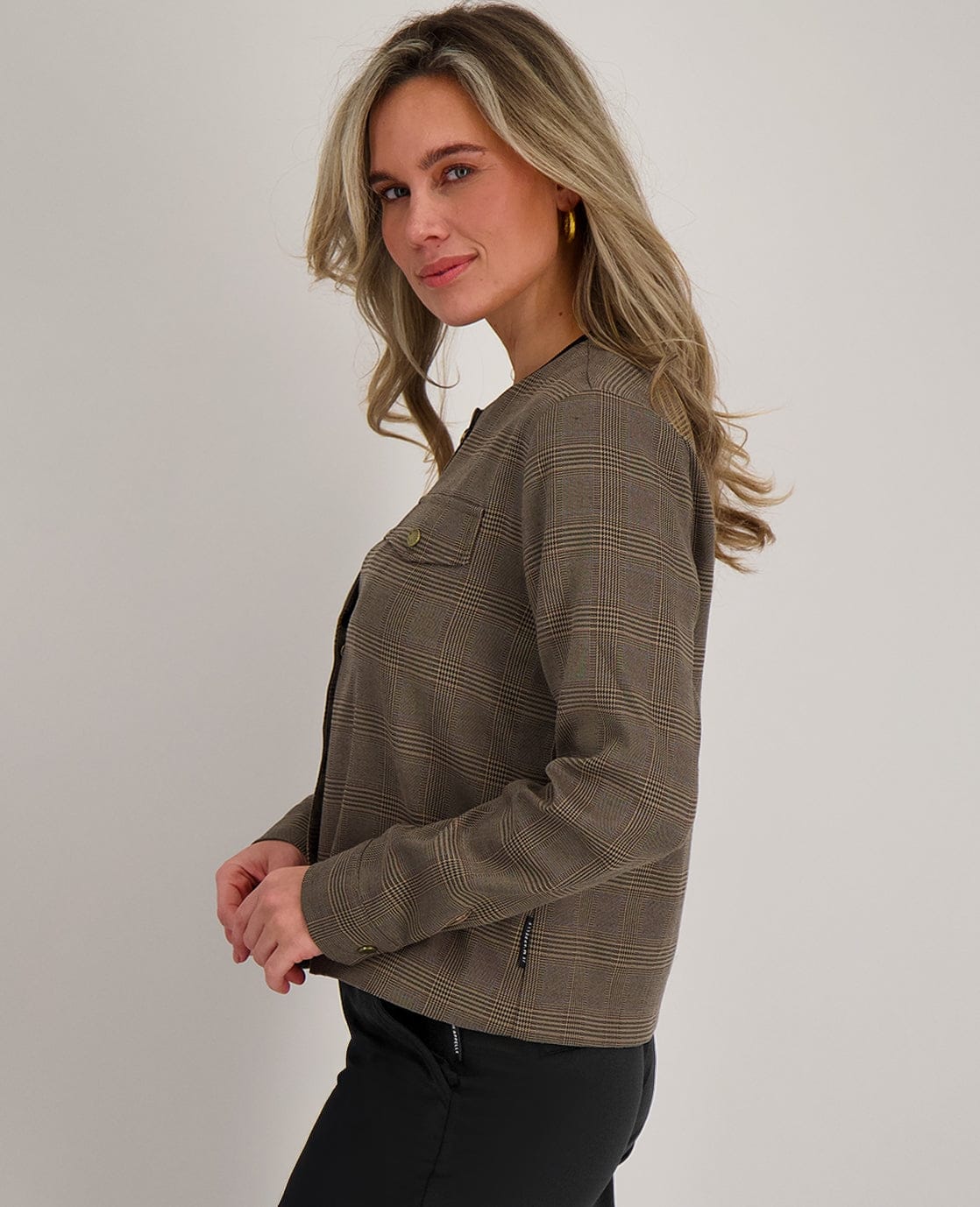 Je m'appelle Jassen Jacket | Multicolor Taupe