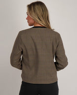 Je m'appelle Jassen Jacket | Multicolor Taupe