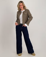 Je m'appelle Jassen Jacket | Multicolor Taupe