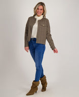 Je m'appelle Jassen Jacket | Multicolor Taupe