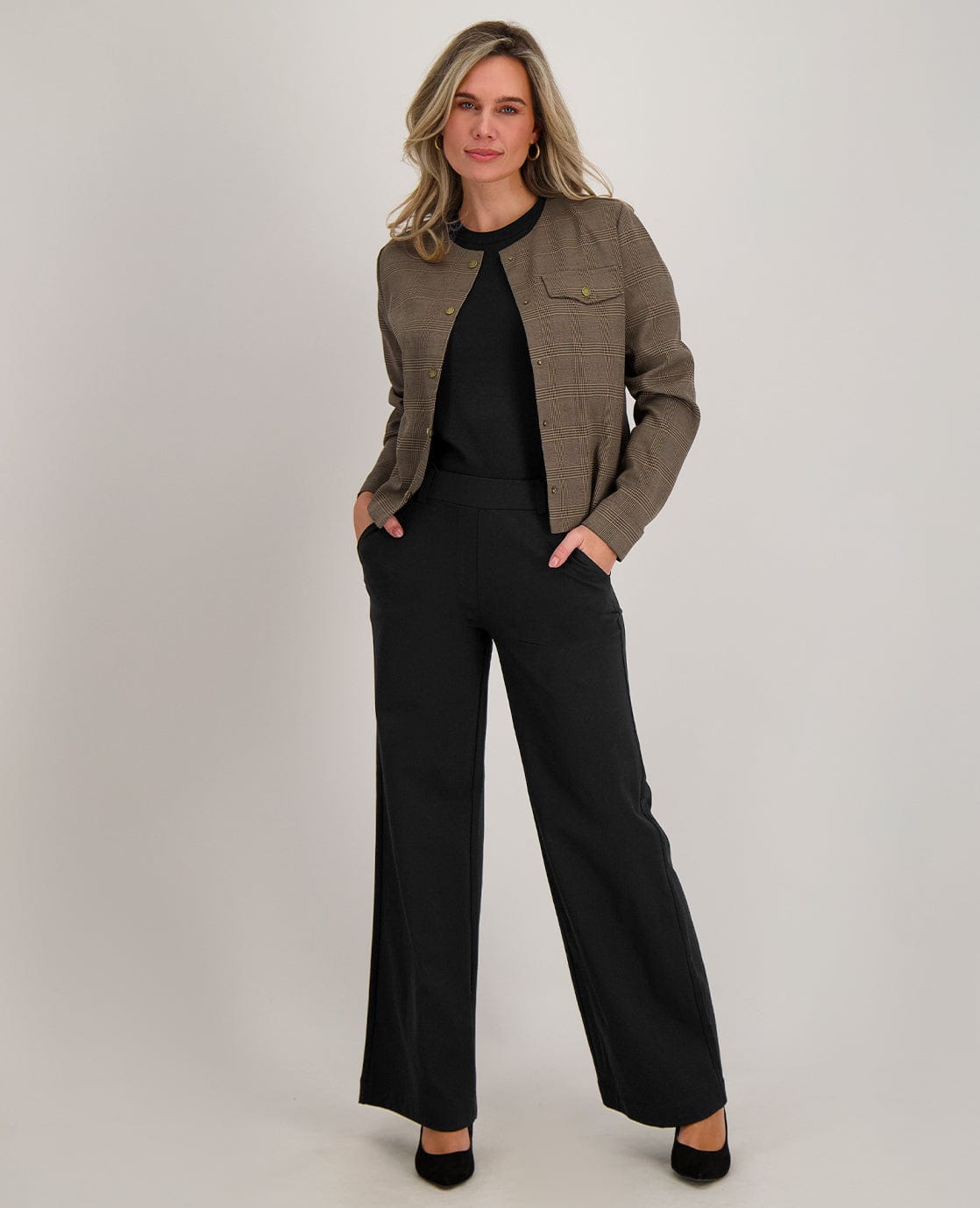 Je m'appelle Jassen Jacket | Multicolor Taupe