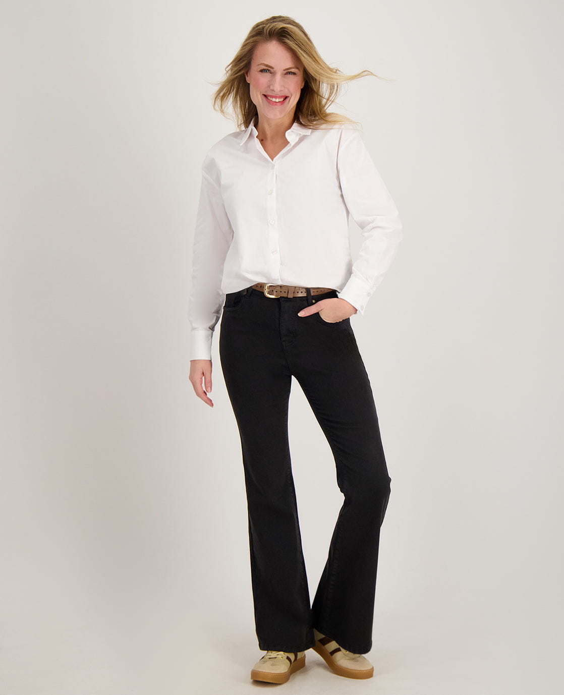Je m'appelle Broeken Pant Eva Superstretch | Zwart