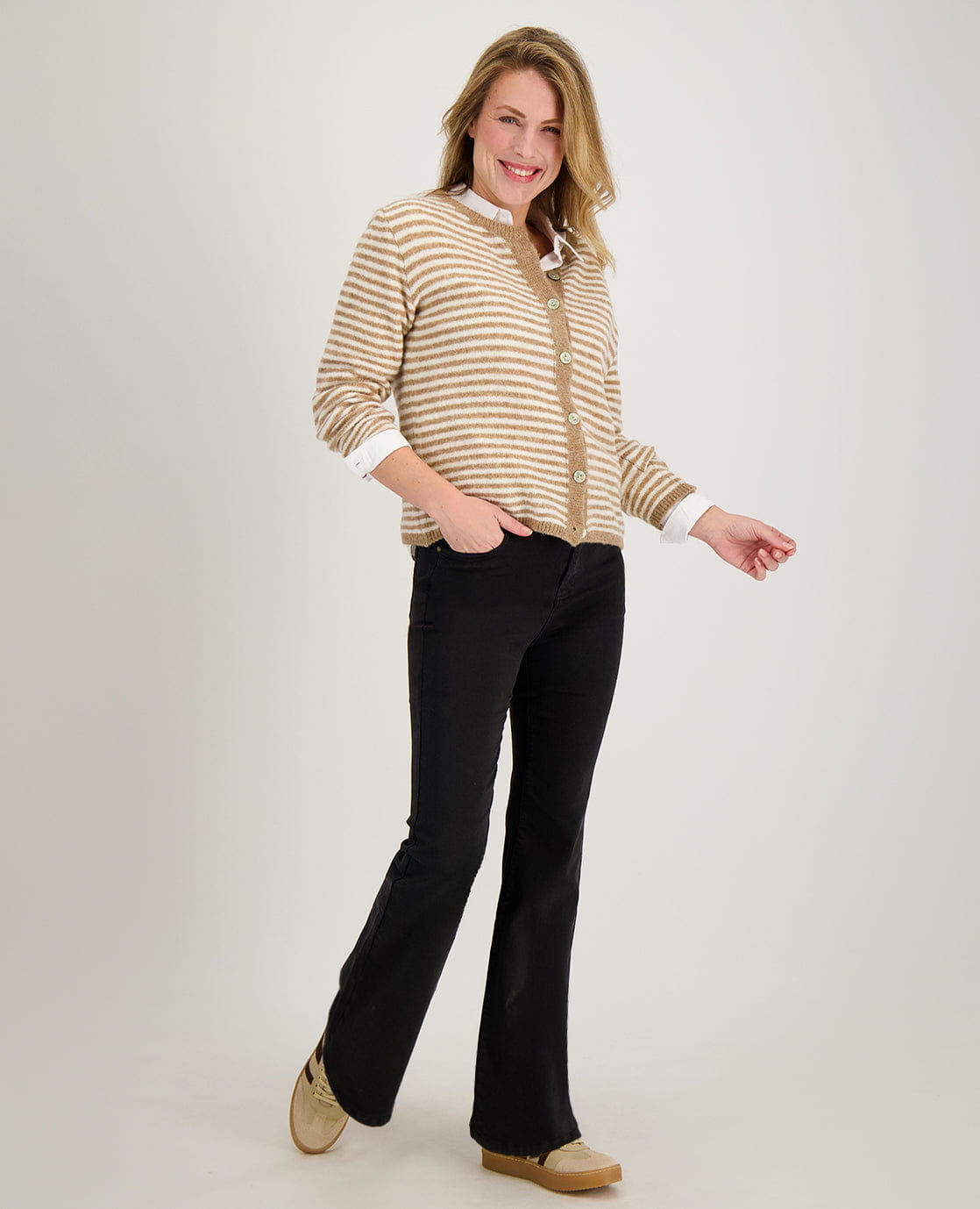 Je m'appelle Broeken Pant Eva Superstretch | Zwart