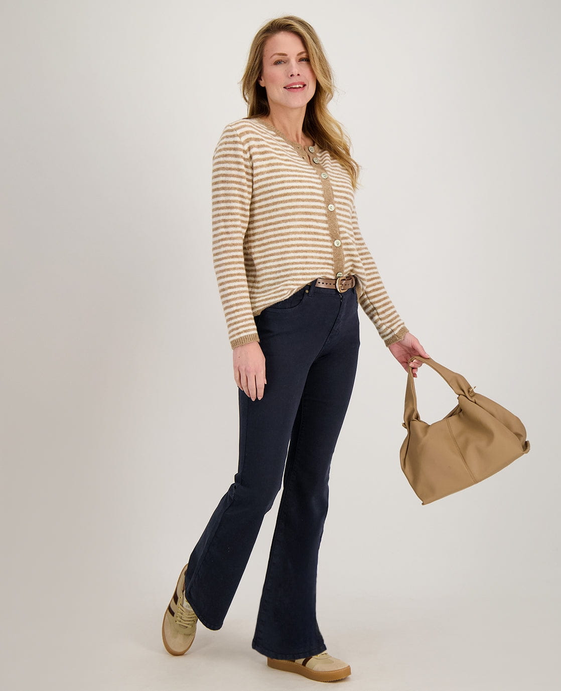 Je m'appelle Broeken Pant Eva Superstretch | Donkerblauw