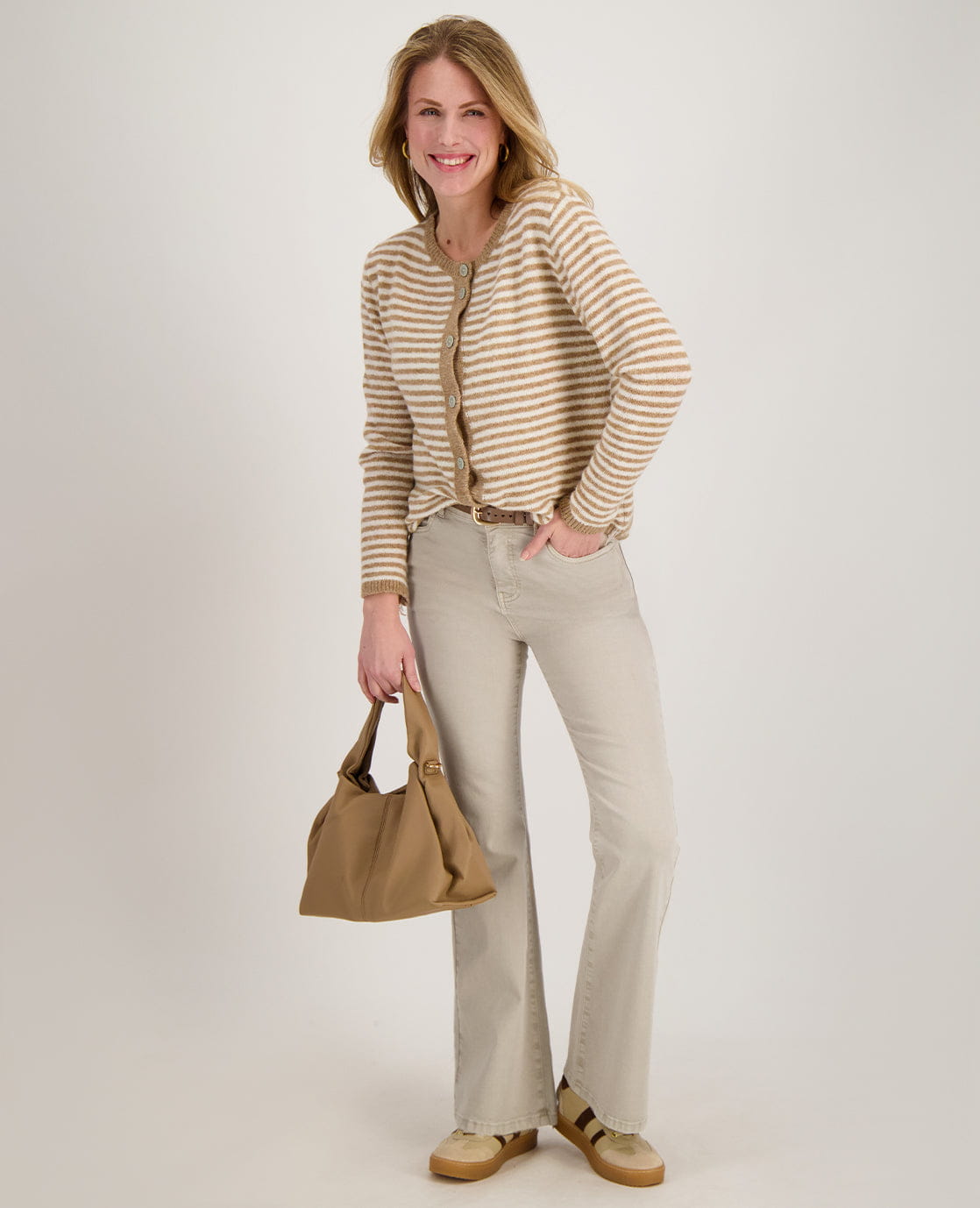 Je m'appelle Broeken Pant Eva Superstretch | Greige