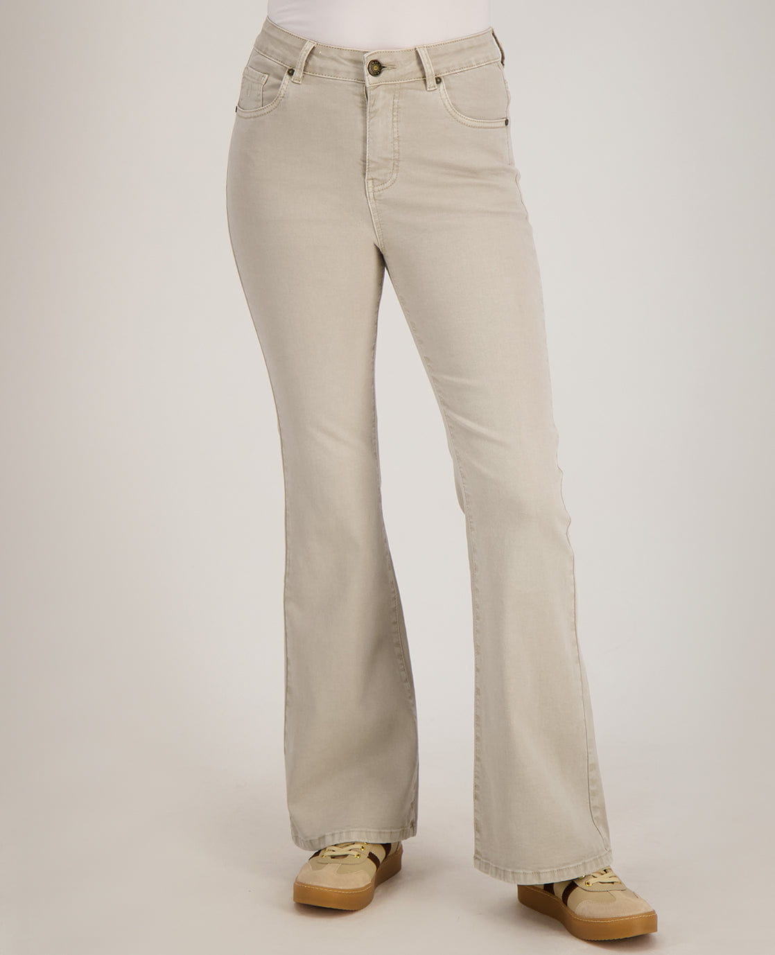Je m'appelle Broeken Pant Eva Superstretch | Greige