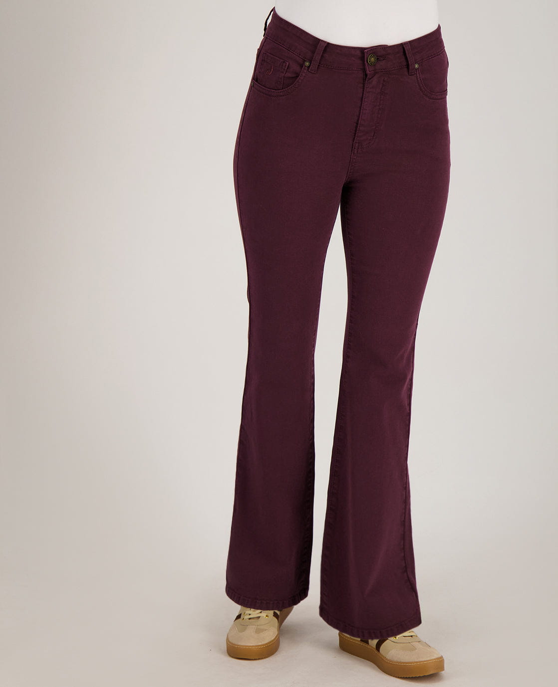 Je m'appelle Broeken Pant Eva Superstretch | Burgundy