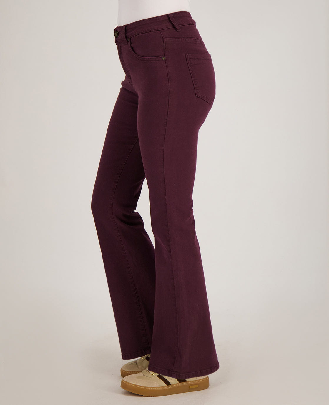 Je m'appelle Broeken Burgundy / XS / (30'') Pant Eva Superstretch | Burgundy