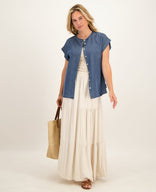 Je m'appelle Tops Blouse Mathilde | Medium Denim Blue