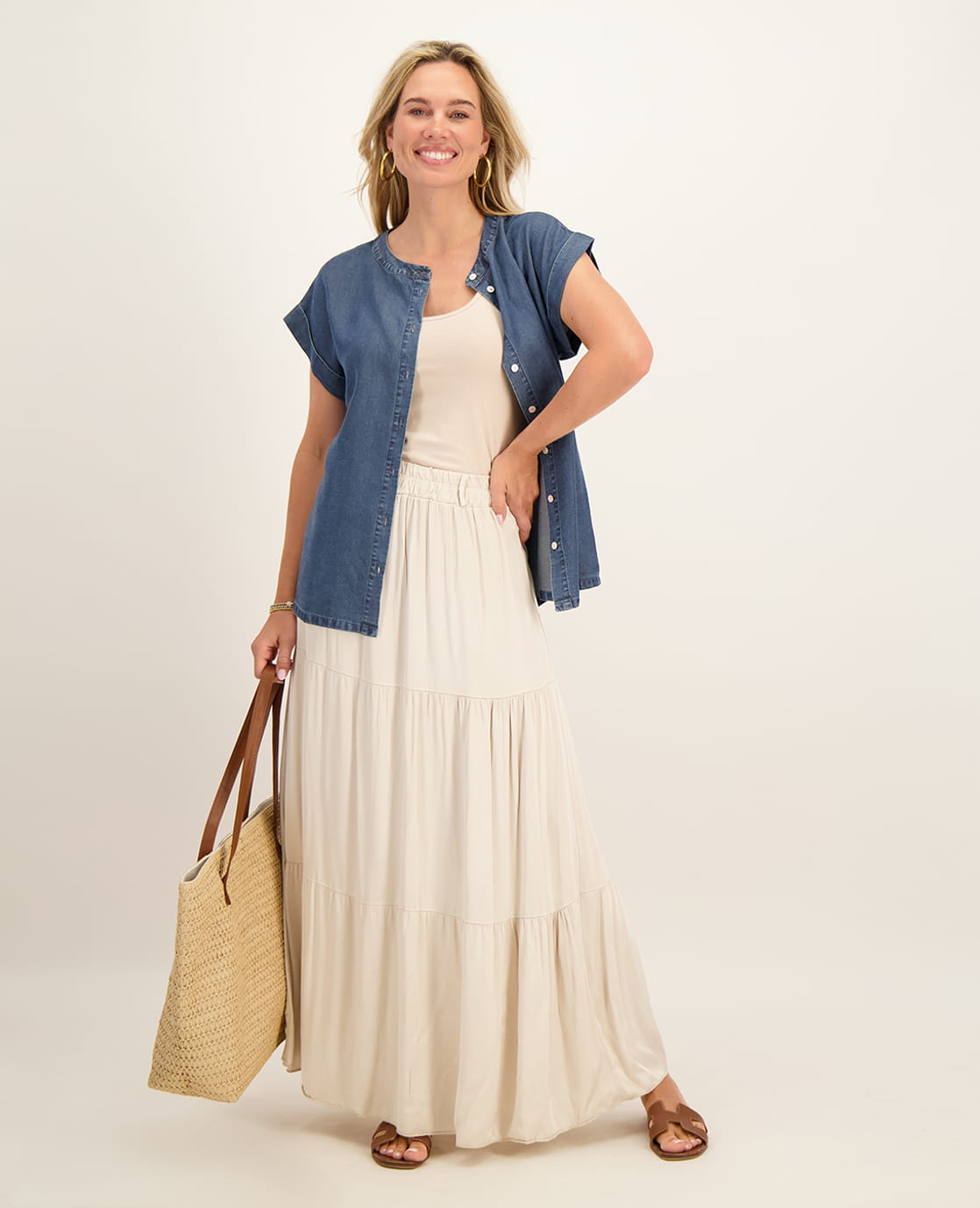 Je m'appelle Jurken Skirt Scarlet | Champagne