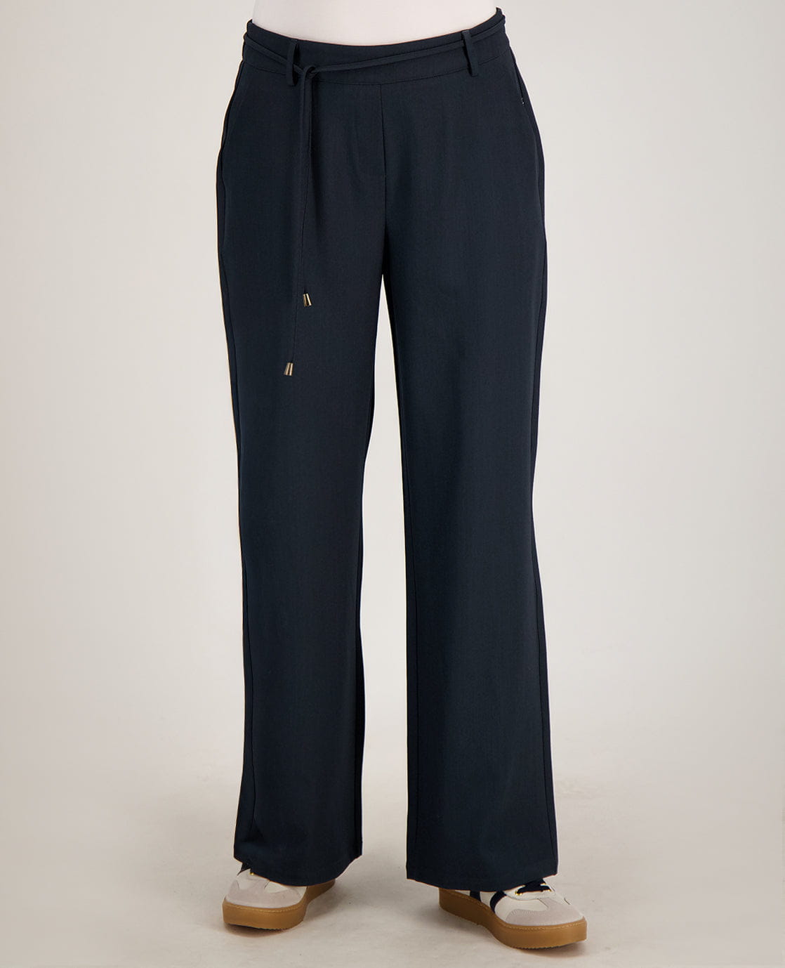 Je m'appelle Broeken Pant Straight Belt | Donkerblauw