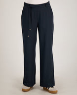 Je m'appelle Broeken Pant Straight Belt | Donkerblauw