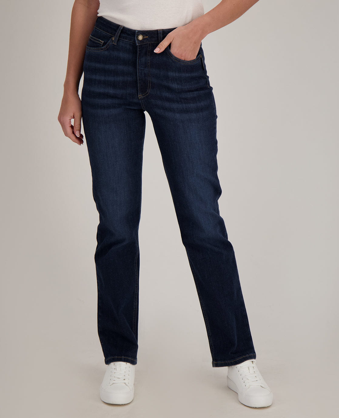 Je m'appelle Broeken Pant Slim Straight Jeans | Dark Denim