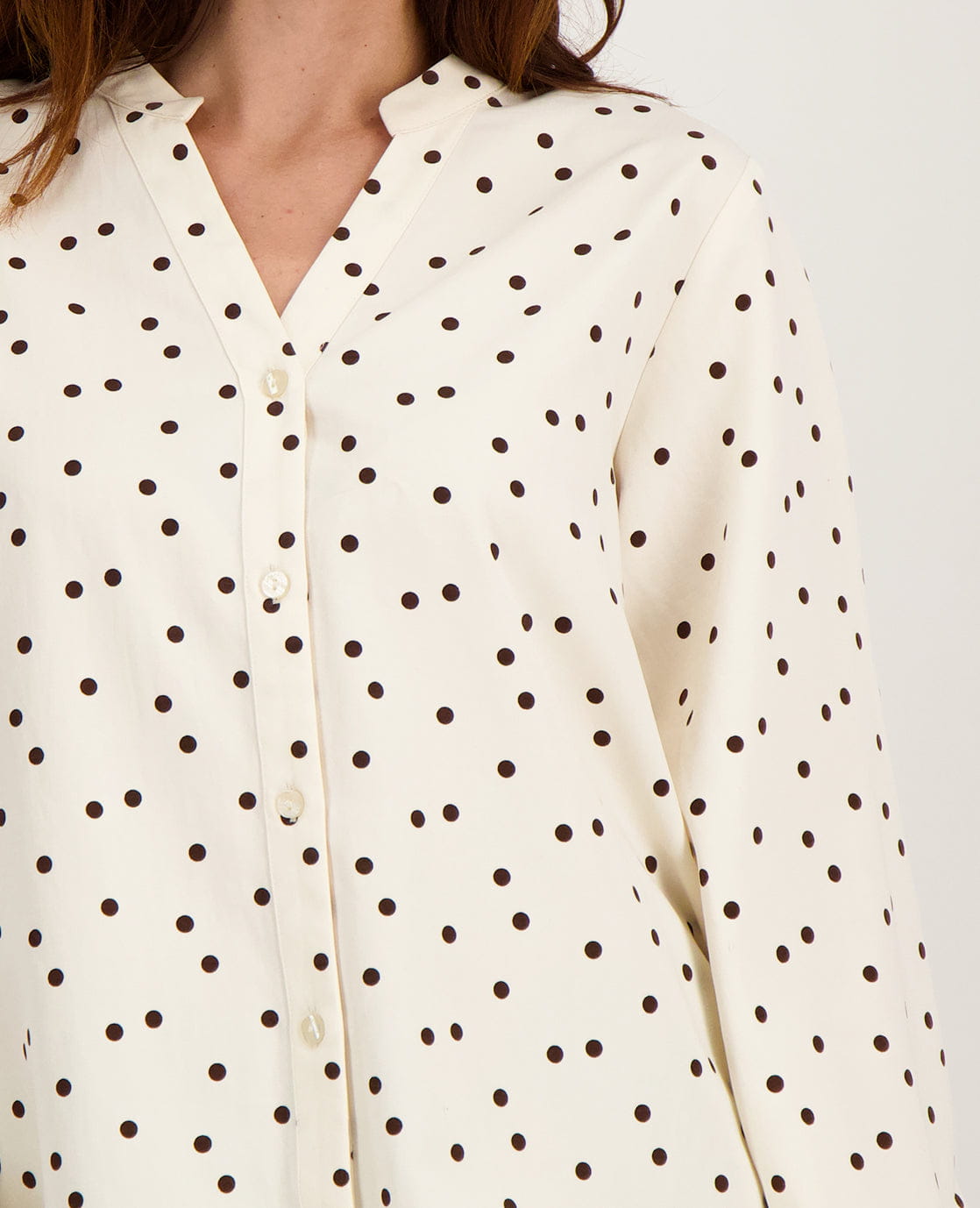 Je m'appelle Tops Blouse Roxy | Porcelain White / Espresso