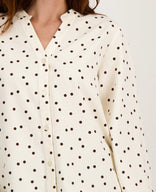 Je m'appelle Tops Blouse Roxy | Porcelain White / Espresso