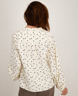 Je m'appelle Tops Blouse Roxy | Porcelain White / Espresso