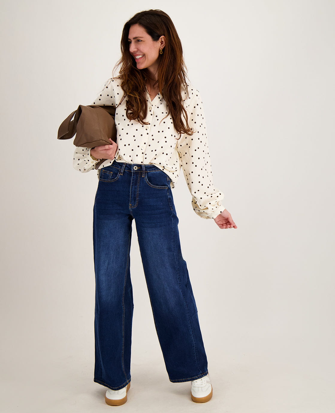 Je m'appelle Tops Blouse Roxy | Porcelain White / Espresso