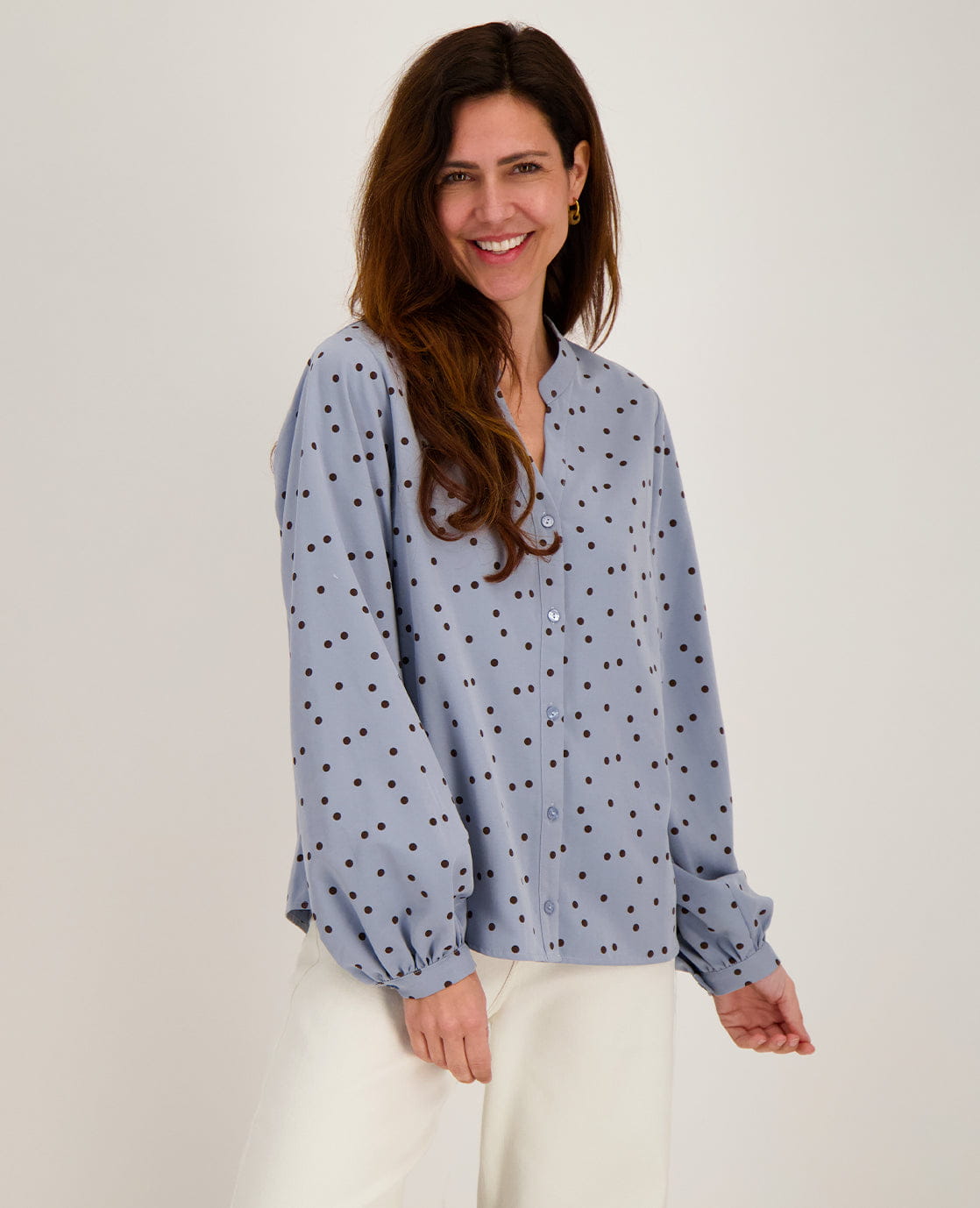 Je m'appelle Tops Blouse Roxy | Soft Blue / Espresso