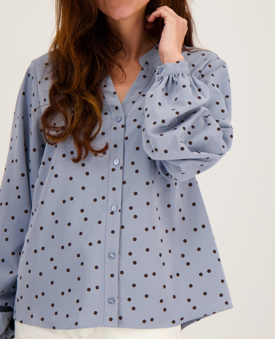 Je m'appelle Tops Blouse Roxy | Soft Blue / Espresso