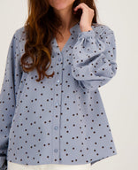 Je m'appelle Tops Blouse Roxy | Soft Blue / Espresso
