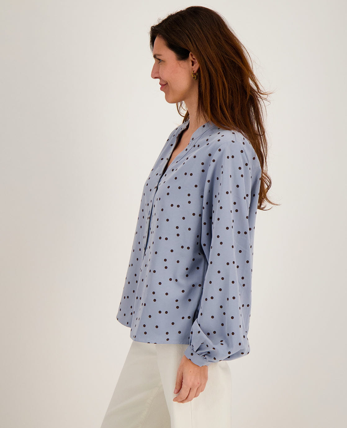 Je m'appelle Tops Blouse Roxy | Soft Blue / Espresso