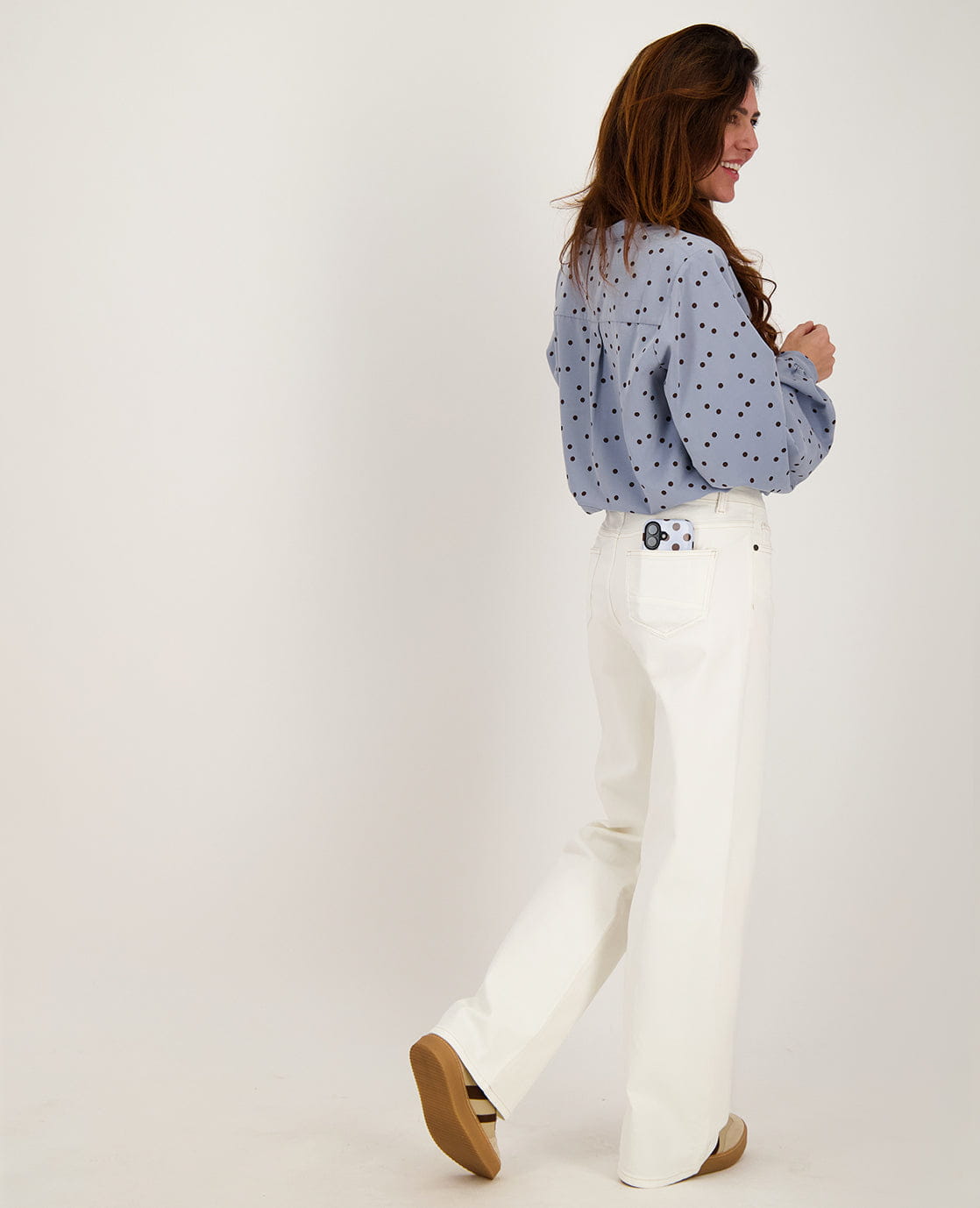 Je m'appelle Tops Blouse Roxy | Soft Blue / Espresso