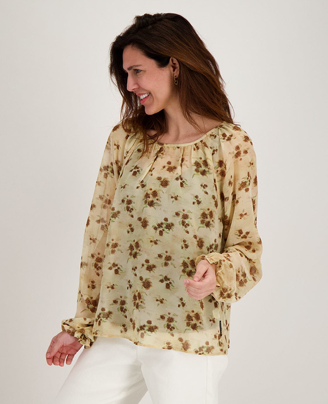 Je m'appelle Tops Top Seren | Soft Yellow / Brown Multicolor
