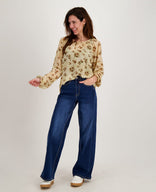Je m'appelle Tops Top Seren | Soft Yellow / Brown Multicolor