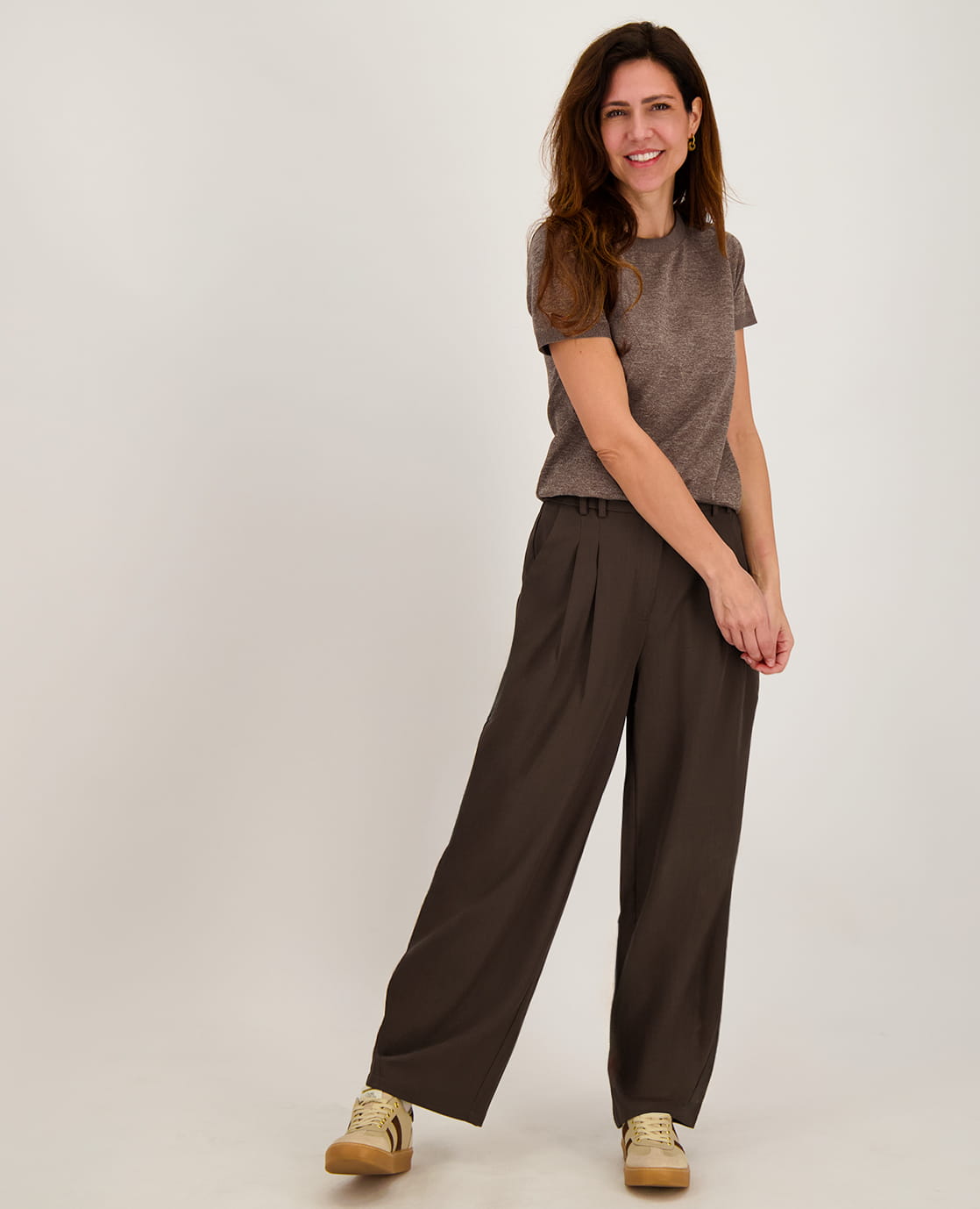 Je m'appelle Broeken Pant Liv | Espresso