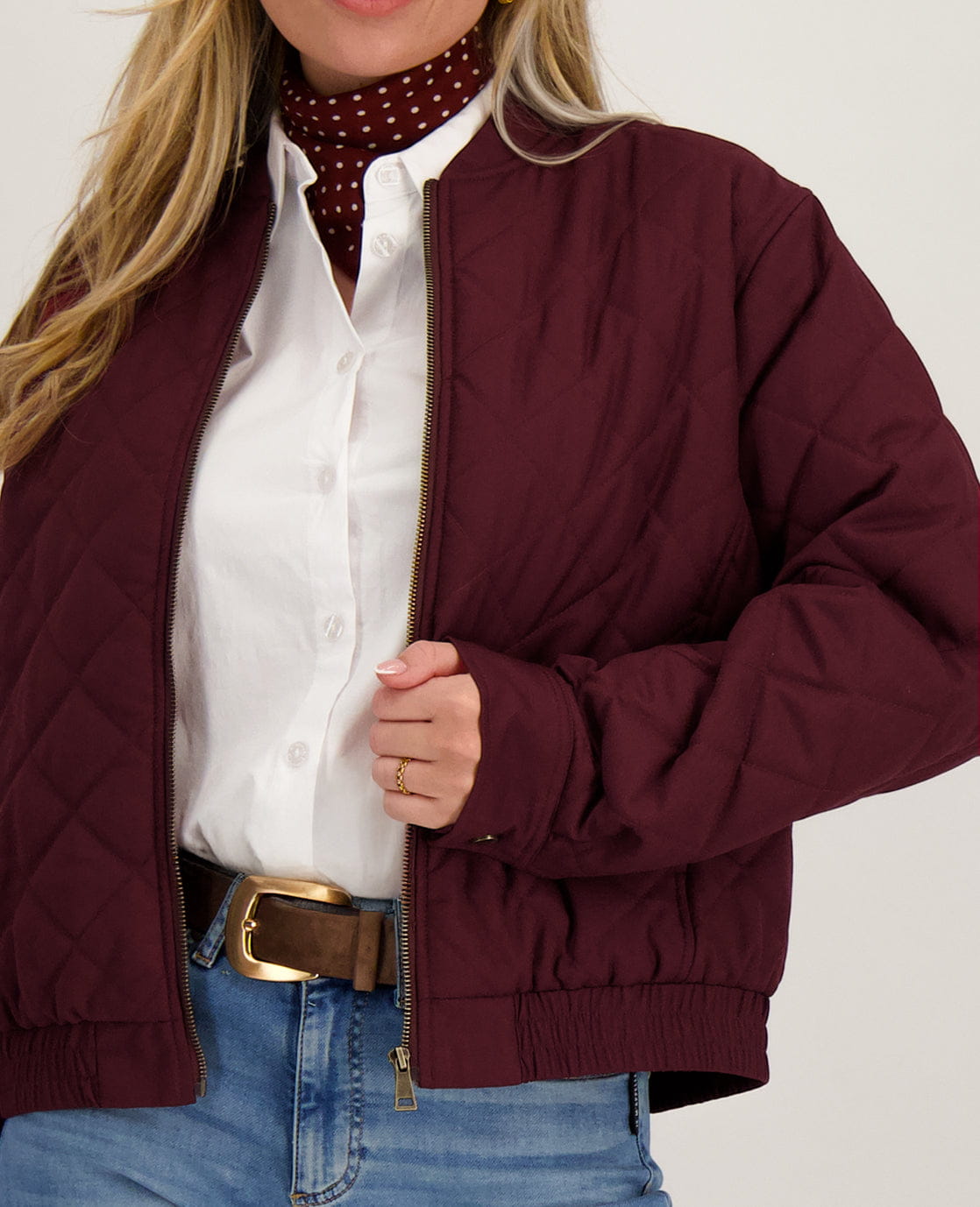 Je m'appelle Jassen Coat Aria | Burgundy