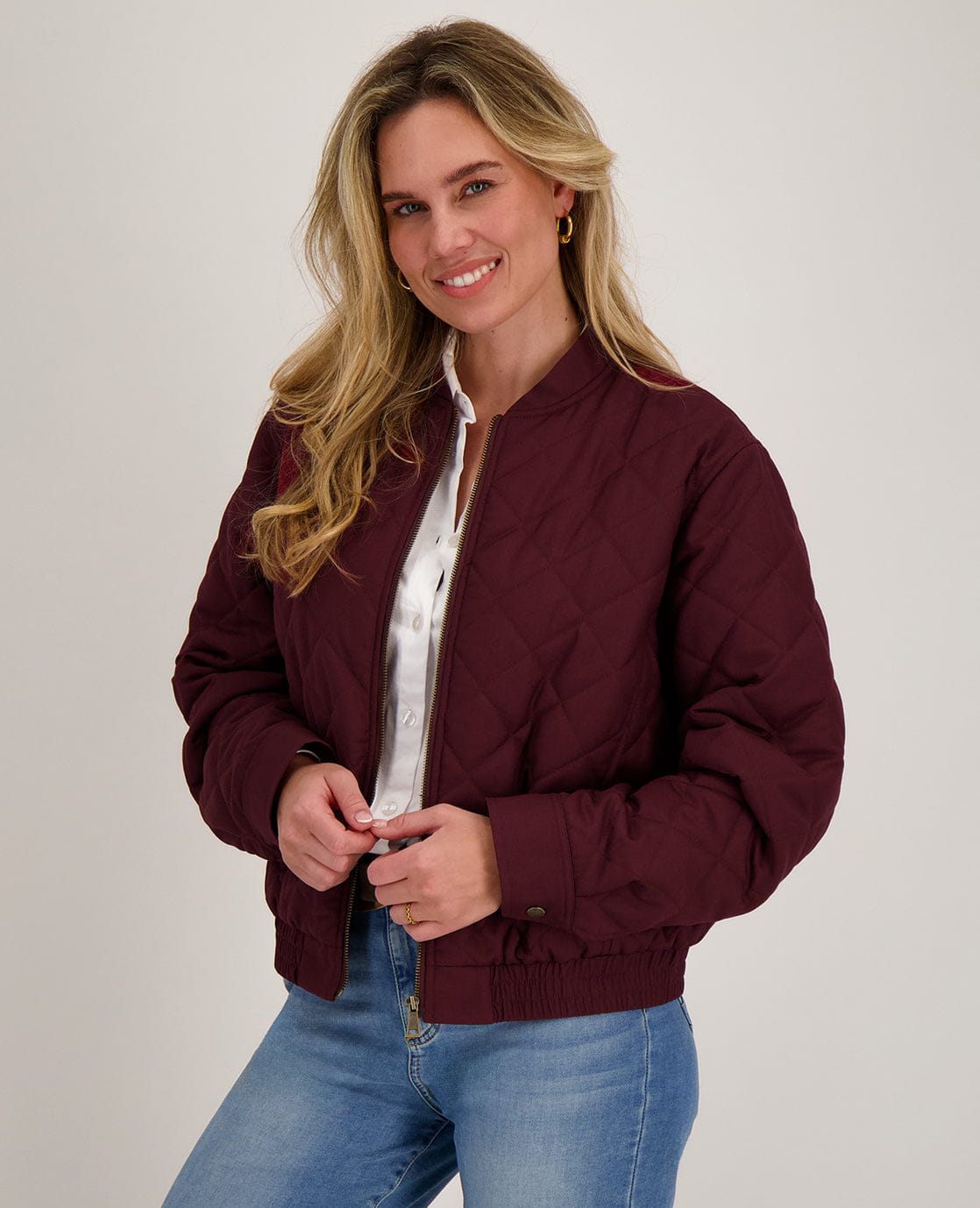 Je m'appelle Jassen Coat Aria | Burgundy