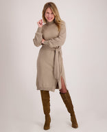 Je m'appelle Jurken Robe Laure Knitted | Toffee Melange
