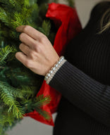 Je m'appelle Jurken Robe Elise Knitted | Zwart/Porselein wit