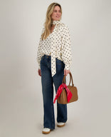 Je m'appelle Tops Top Milou | Porselein Wit / Zwart