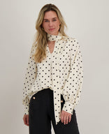 Je m'appelle Tops Top Milou | Porselein Wit / Zwart